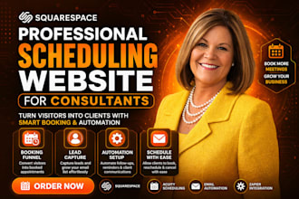 squarespace scheduling website for consultants booking funnel lead capture, auto