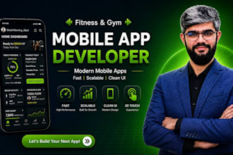 do mobile app development, fitness app, gym app as flutter developer