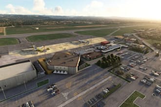 make 3d airport interior, car park, airplane way out, airplane park, layout