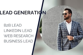 do b2b lead generation for any industry and teach digital marketing