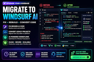 migrate your windsurf to codebasebsiteor rebuild legacy code in windsurf
