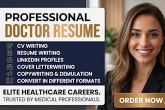 write nursing, healthcare, doctor resume, cover letter and linkedin profile