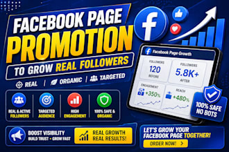 do facebook page promotion to grow page followers
