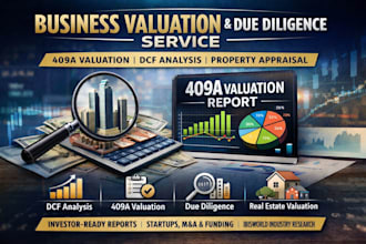 do business valuation 409a dcf analysis and due diligence