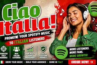 do italian spotify music promotion to italy music listeners