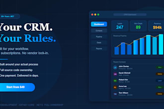 build a custom CRM system for your business