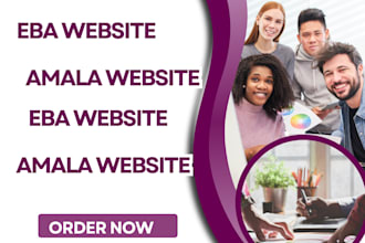 build eba website, amala website for your business