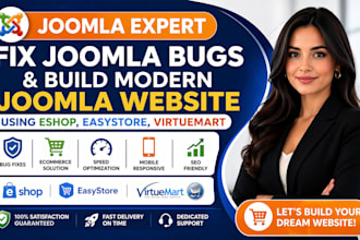 fix joomla bugs build mordern joomla website using eshop easystore virtuemart