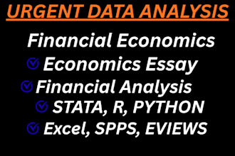 do financial economics, economics writing, econometrics by r stata eview python