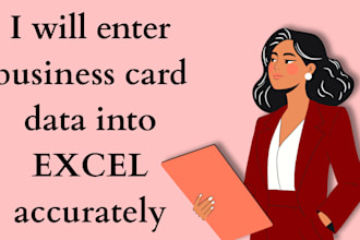 enter business card data into excel accurately