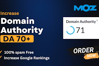 increase moz da domain authority 50 60 70 plus fast