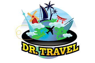 design a professional travel logo