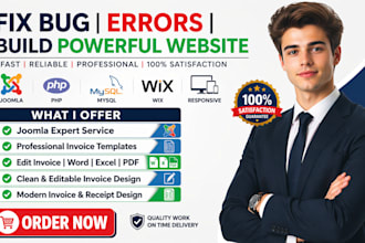 build joomla website customization fix PHP website error wix bug joomla upgrade