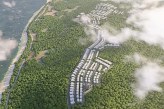 design urban planning masterplan eco resort site plan aerial masterplan layout