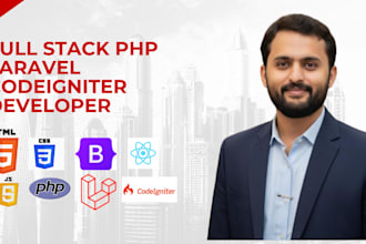 develop and fix your PHP laravel codeigniter web application