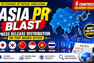 do asiapr distribute on topnew site japan china korea singapore vietnam thailand