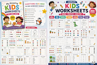 design printable kids worksheets and educational activity book