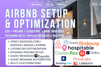 setup airbnb listing optimization listing promotion increase bookings vrbo