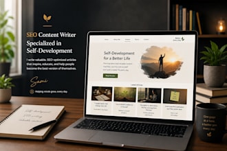 write SEO personal development articles