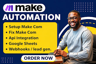 setup make com automation zapier n8n integromat monday airtable webhook make