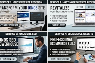 design ionos website redesign hostinger website ionos site SEO and ecommerce