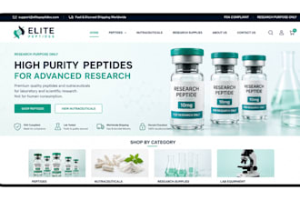build fda compliant peptides research peptides website nutraceutical website