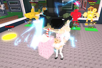 create a roblox game like steal a brainrot with custom characters