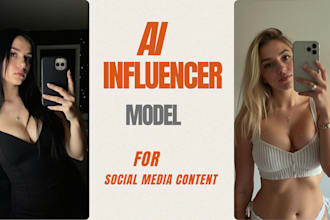 create ai influencer model ai girl for instagram ai fanvue and social media