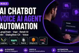 build langchain ai chatbot vapi retell ai voice n8n ai agent dialogflow cx voice