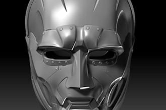 create helmet 3d printable stl model for cosplay and 3d printing