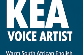 warm south african english voice over for your story