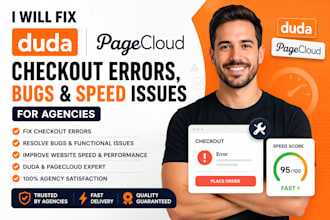fix duda pagecloud checkout errors bugs and speed issues for agencies