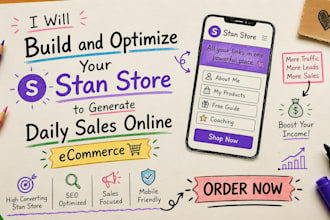 build and optimize your stan store to generate daily sales online ecommerce