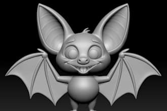 sculptris model,sculpt3d cute figures,watertight mesh,fixs stl,3dprint,miniature