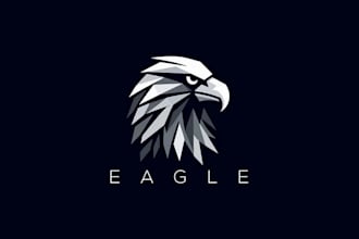 do animal mascot, eagle, wolf, bear, tiger, fox or lion logo