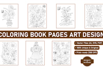 draw custom mandala art coloring book for kdp and esty
