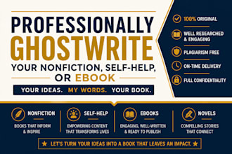 professional ghostwriter your nonfiction self help or ebook
