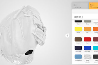 customize and configure baseball glove using kickflip zakeke shopify