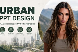 urban PPT design, planning slides, smart city proposal presentation