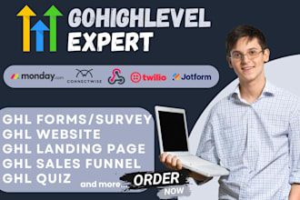 clone ghl website, create ghl surveys, quiz form, ghl sales funnel, ghl expert