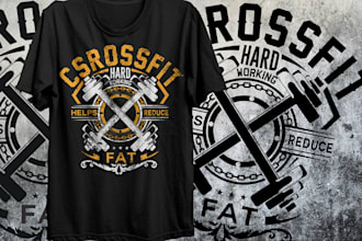 design t shirt design gym fitness yoga