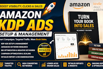 setup and optimize amazon kdp ads PPC for your book sales