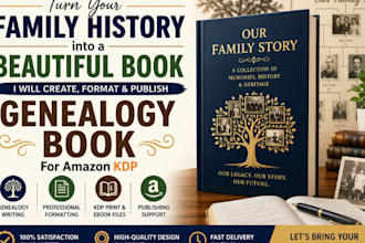 turn your family history into a genealogy book with amazon KDP publishing