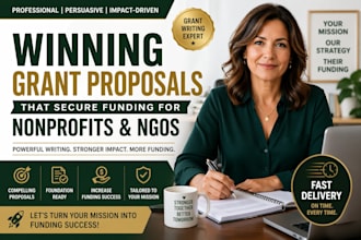 write winning nonprofit grant proposal to secure funding for your charity or ngo