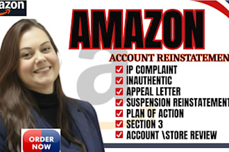 remove amazon IP complaints, inauthentic claims, and section 3 suspensions