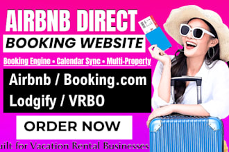 build a direct booking website for airbnb vacation rentals