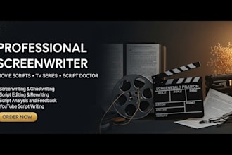 write a professional screenplay, movie script, TV pilot, web series scripts