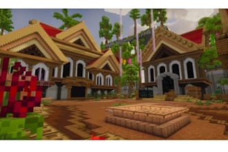 be your professional minecraft map, castle, villages, base, hubs, spawns builder