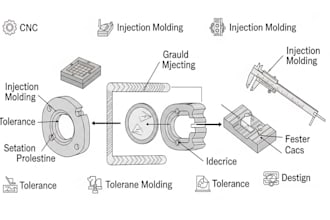 edit cad model for cnc machining injection molding dfm tolerance snap fit