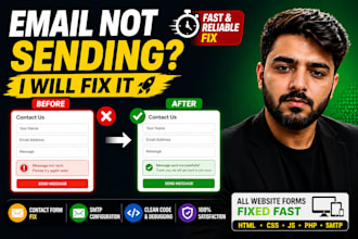 fix contact form not sending emails or submission on any website